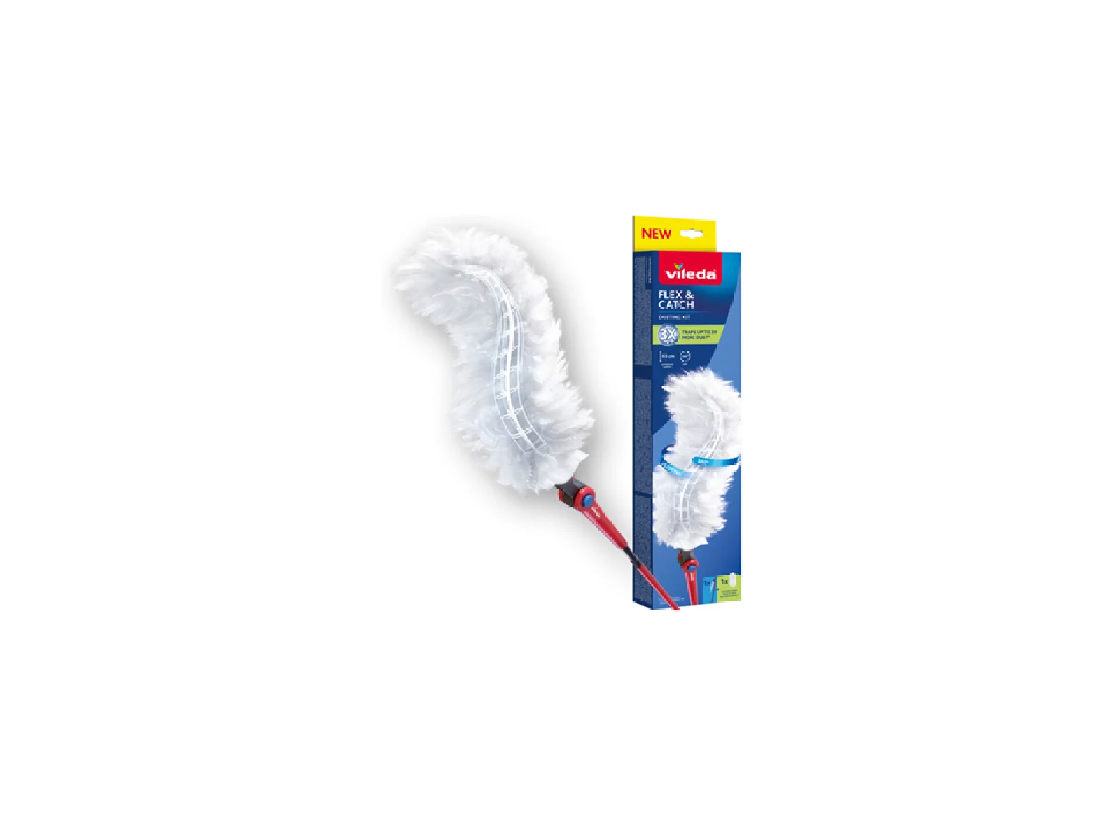 Miotełka Flex & Catch do kurzu z długą rączką Vileda + 1 wkład